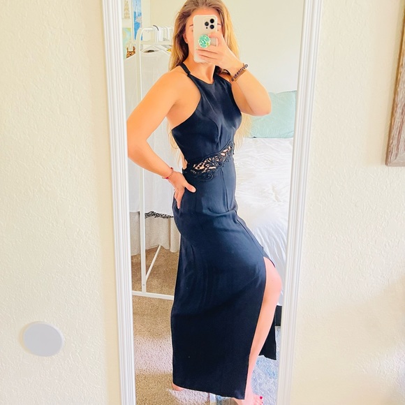 Jessica McClintock Dresses & Skirts - GORGEOUS Backless Gown with Slit